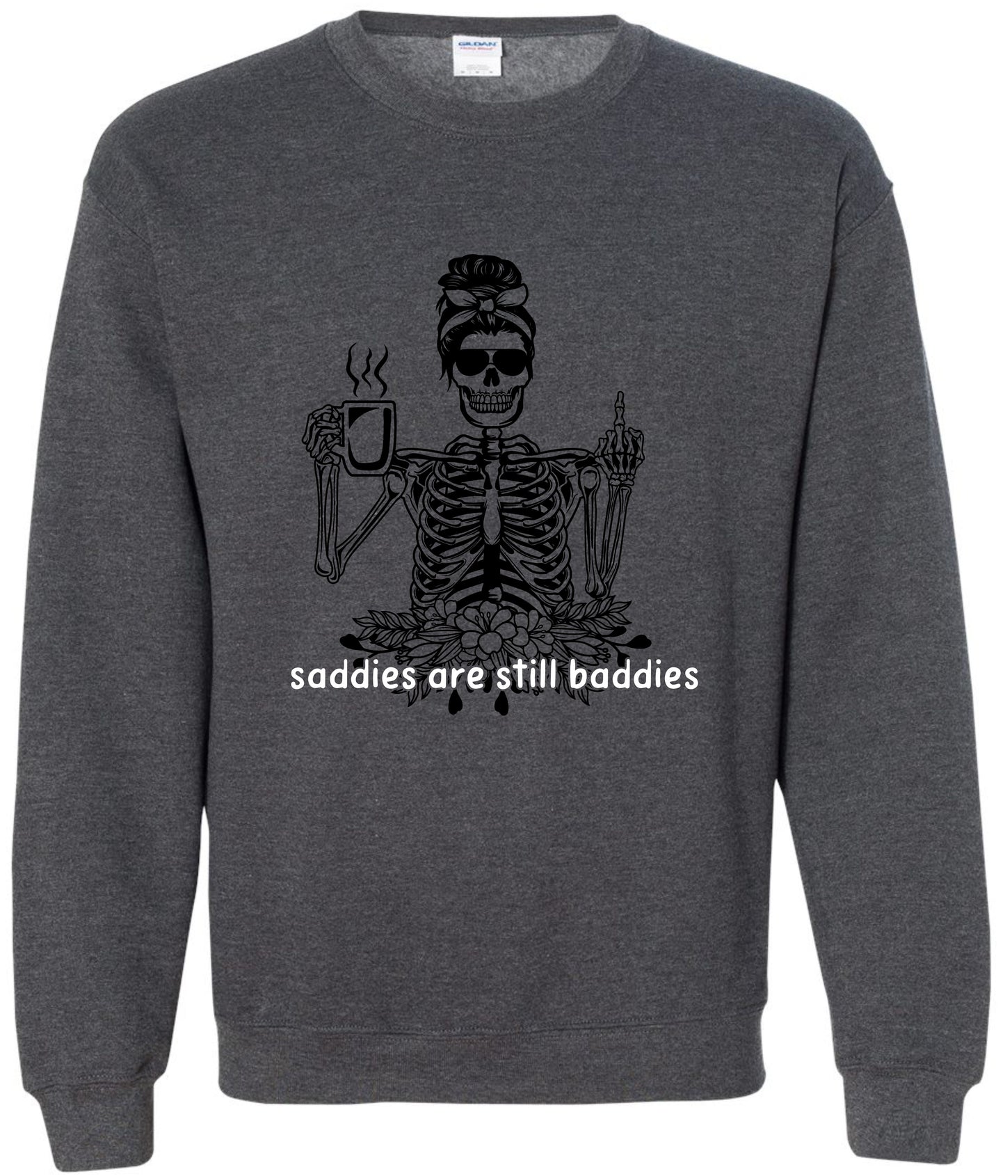 Skeleton Mental Health Crewneck Sweatshirts