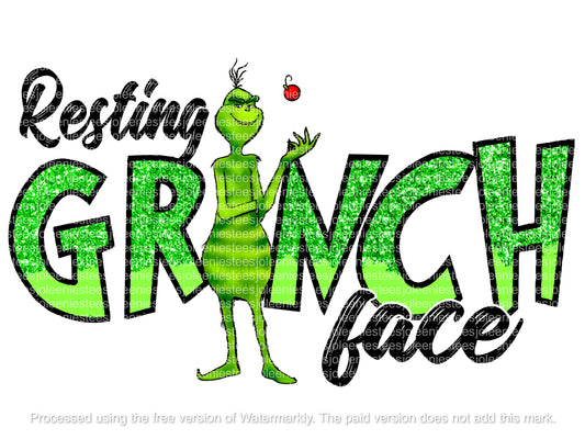 RESTING GRINCH FACE