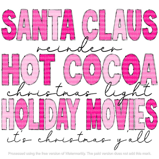 SANTA REINDEER COCOA LIGHTS MOVIES 2