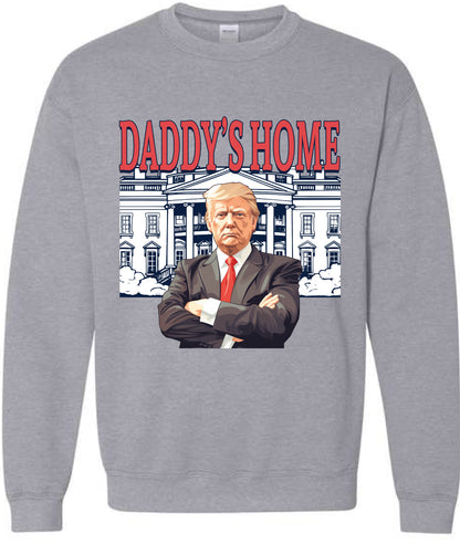 Daddy's Home Trump 47th President 2024 Red Design