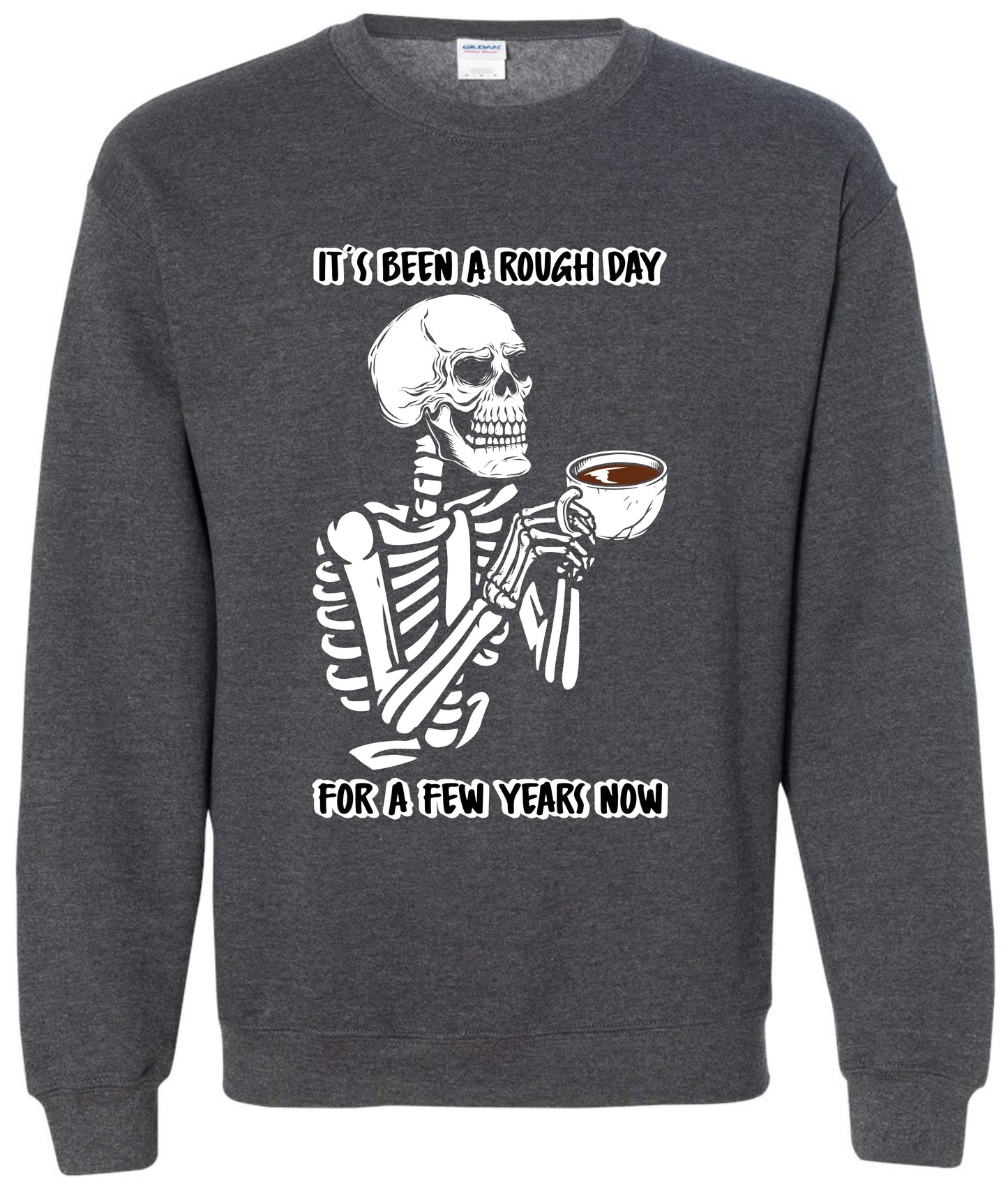 Skeleton Mental Health Crewneck Sweatshirts